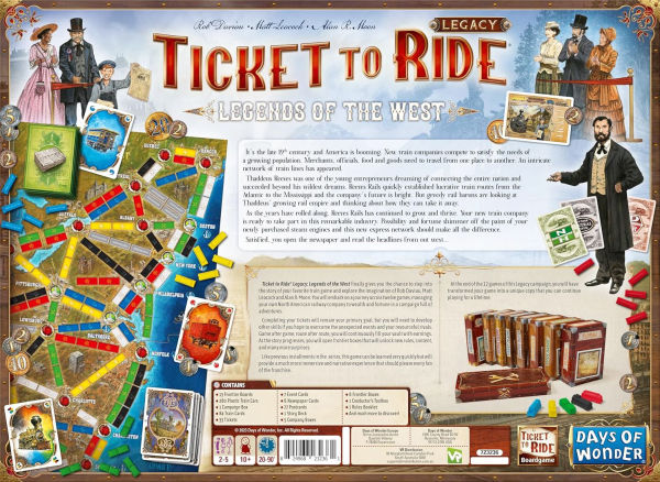Ticket to Ride Legacy: Legends of the West by Alan R. Moon