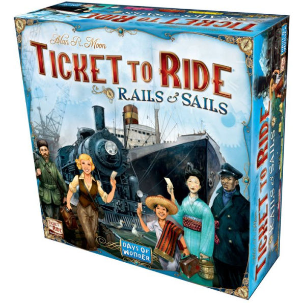 Ticket to Ride: Rails & Sails Strategy Board Game for ages 10 and up, from  Asmodee 