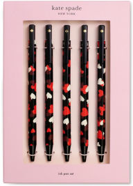 Title: kate spade new york Click Pen Set of 5, Celebration Hearts