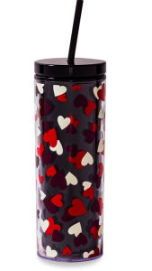Title: kate spade new york Tumbler with Straw, Celebration Hearts
