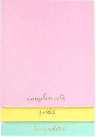 Title: kate spade new york Stacked Notepad, Compliments Goals Reminders