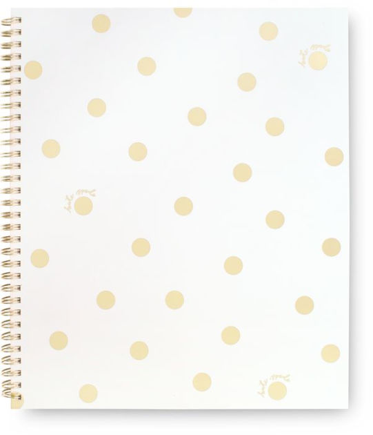 kate spade new york Large Spiral Notebook, Gold Dot with Script by kate  spade new york | Barnes & Noble®