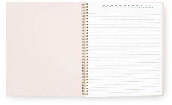 kate spade new york Large Spiral Notebook, Gold Dot with Script