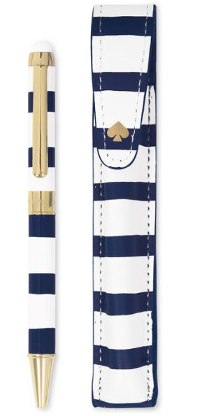 kate spade new york Stylus Pen with Pouch, Navy Painted Stripe