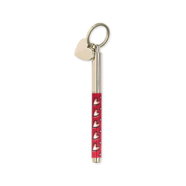 Heart Print Fob Pen