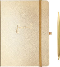 Title: Lilly Pulitzer Journal with Pen, Gold