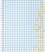 Lilly Pulitzer Large Notebook, Frenchie Blue Caning