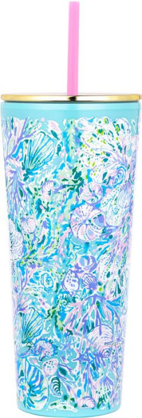 Lilly Pulitzer Tumbler with Straw, Soleil It On Me
