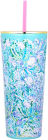 Alternative view 2 of Lilly Pulitzer Tumbler with Straw, Soleil It On Me
