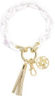 Lilly Pulitzer Chain Keychain, White/Gold