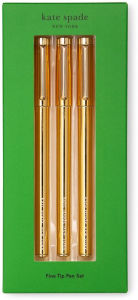 Kate Spade Fine Tip Pen Set, Colorblock by Lifeguard Press Inc.