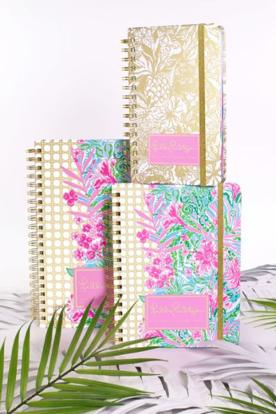 Lilly Pulitzer 17 Month Medium Agenda Safari Sangria Gold