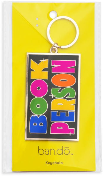 Enamel Keychain, Book Person