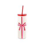 Alternative view 1 of Kate Spade Holiday Bow Tumbler With Straw