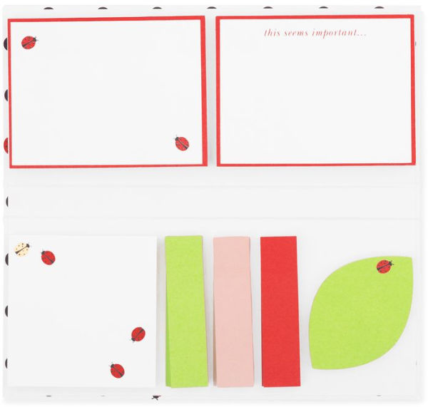 Sticky Note Folio, Ladybug Dot