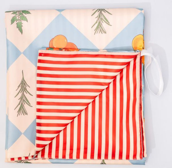 Checkered Garden Picnic Blanket