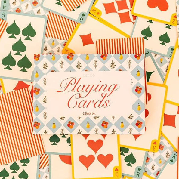 Game Night! Double Deck Playing Cards: Garden Collection