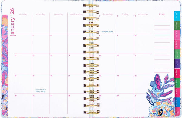 2025-2026 Large 17M Rousseau Pink Cute as Shell Planner