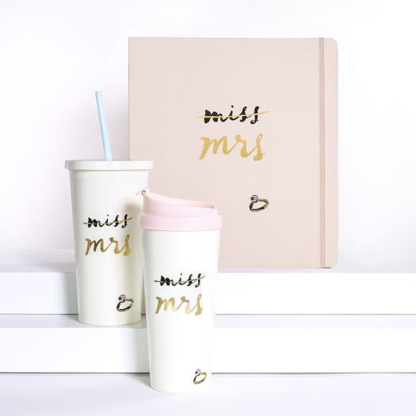 Kate Spade Bridal Tumbler with Straw, Miss to Mrs.