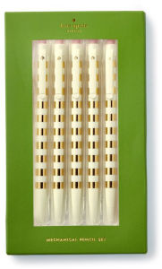 Kate Spade New York Gold Stripe Mechanical Pencil Set