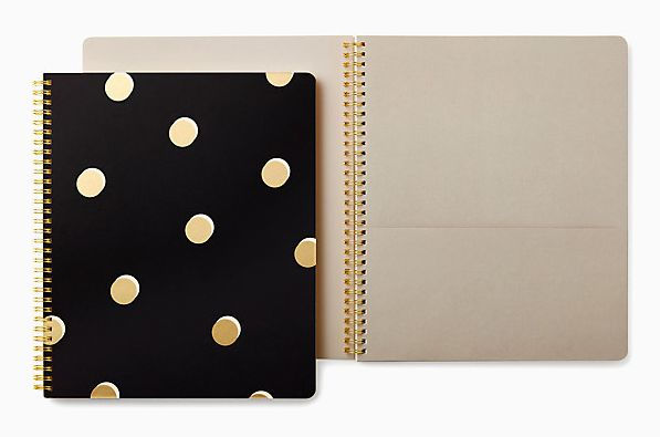 Kate Spade New York Scatter Dot Large Spiral Notebook