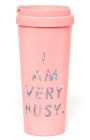 Ban.do Hot Stuff Thermal Mug, I Am Very Busy (Pink/Holographic)