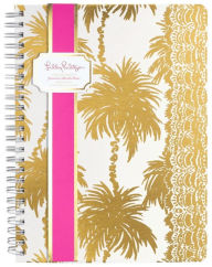 Title: Lilly Pulitzer Mini Notebook, Metallic Palm