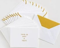 Title: Kate Spade Foldover Card Set, This is Not a Text