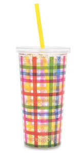 Title: Ban.do Sip Sip Tumbler With Straw (Deluxe), Block Party