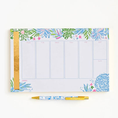 Lilly Pulitzer Weekly Desk Pad Cheek To 825466974548 Lilly Pulitzer Weekly Desk Pad Cheek