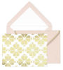 Kate Spade Notecard Set, Gold Spade Flower