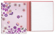 Kate Spade Concealed Spiral Notebook, Pacific Petals