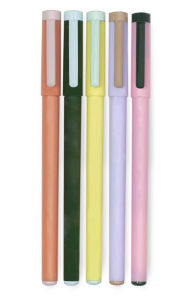 U Brands 3ct Soft Touch Felt Tip Pens - Rose Gold Accents