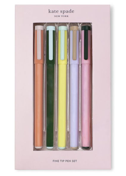 Kate Spade Fine Tip Pen Set, Colorblock by Lifeguard Press Inc.