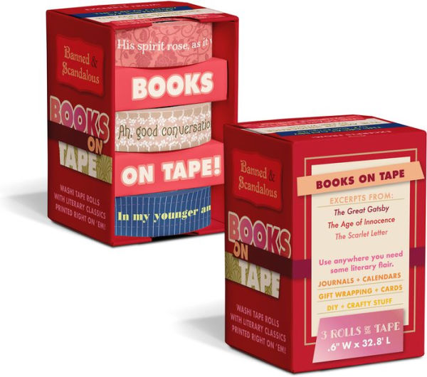 Banned & Scandalous Books on Tape Decorative Tape