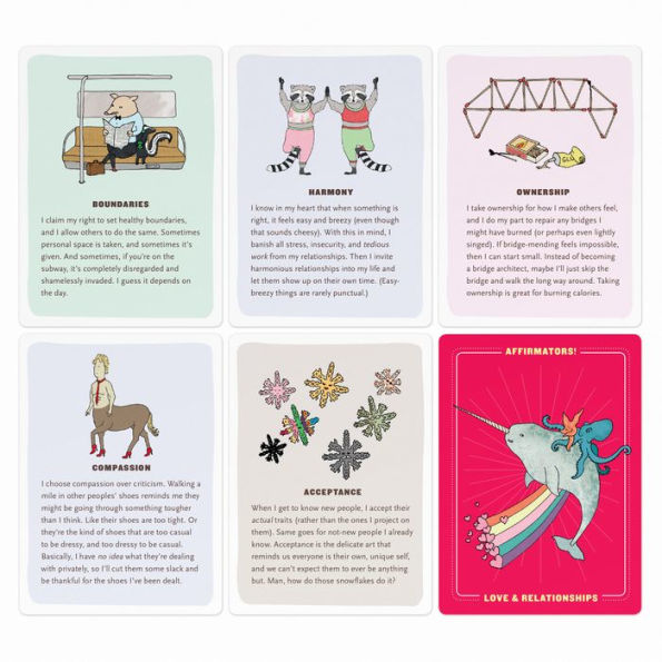 Affirmators! Love & Relationships: 50 Affirmation Cards Deck