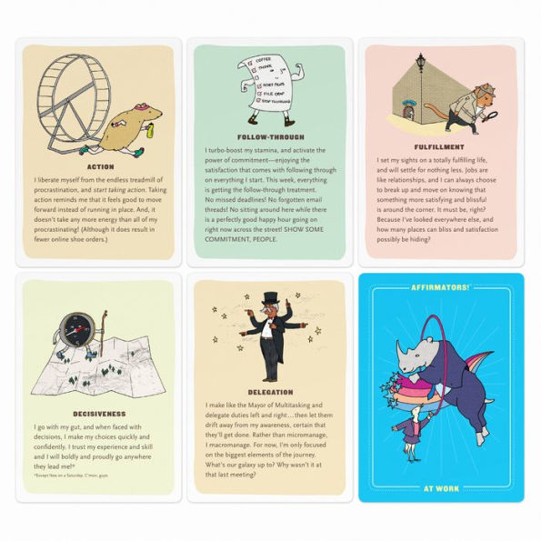 Affirmators! at Work: 50 Affirmation Cards Deck