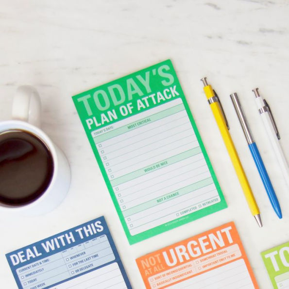 Today's Plan of Attack Great Big Sticky Notes by Knock Knock