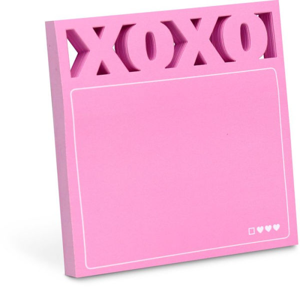 XOXO Diecut Knock Knock Sticky Notes