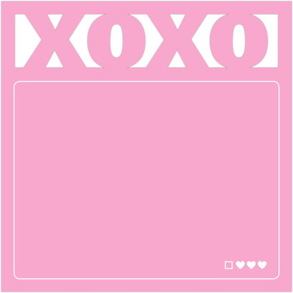 XOXO Diecut Knock Knock Sticky Notes