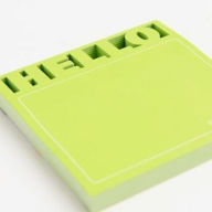 Title: Hello Die Cut Sticky Notes