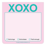 Alternative view 2 of XOXO Knock Knock Sticky Notes (Pastel Version)