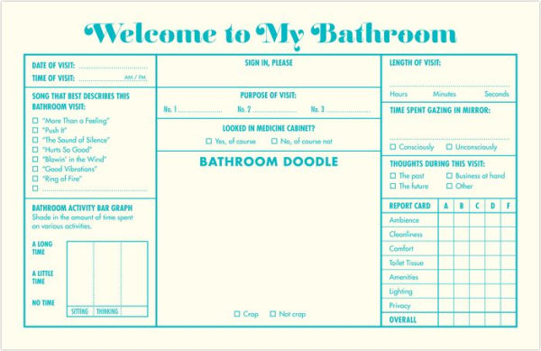 Bathroom Guest Book