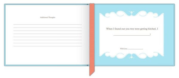 Wedding Wishes Fill In Book