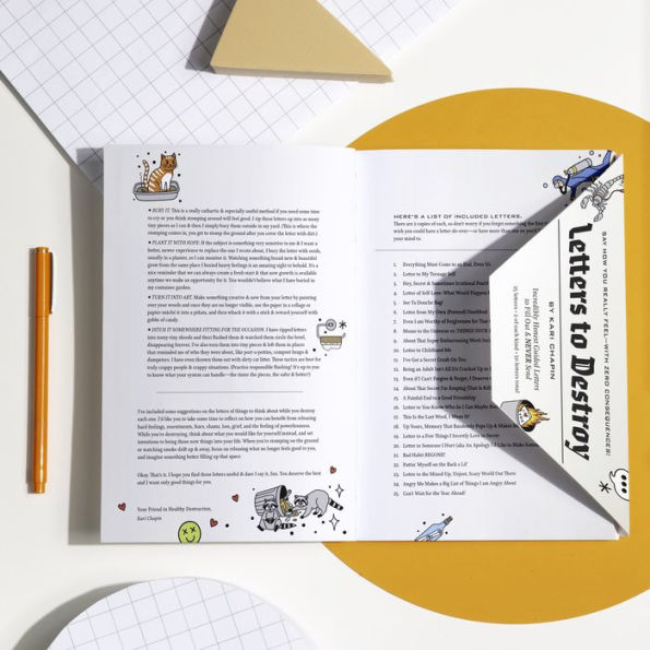 Letters to Destroy - Incredibly Honest Guided Letters to Fill Out & Never Send