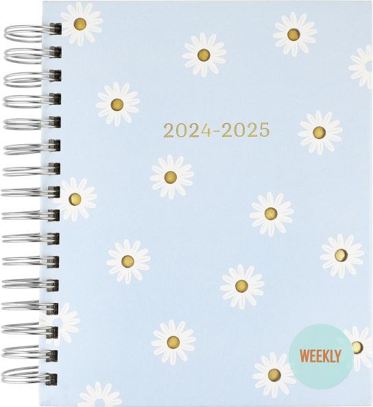 2025 Fun Spiral Die-Cut Daisy 17-month Planner