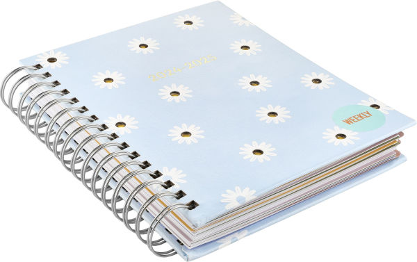 2025 Fun Spiral Die-Cut Daisy 17-month Planner