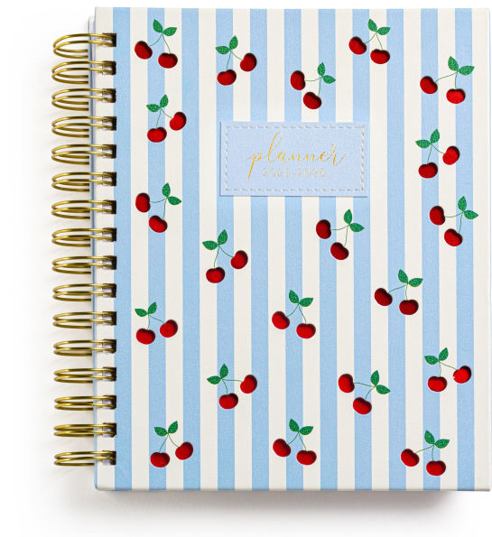 2025-2026 Fun Spiral Die-Cut Cherries 18-Month Planner