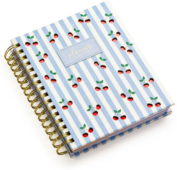2025-2026 Fun Spiral Die-Cut Cherries 18-Month Planner