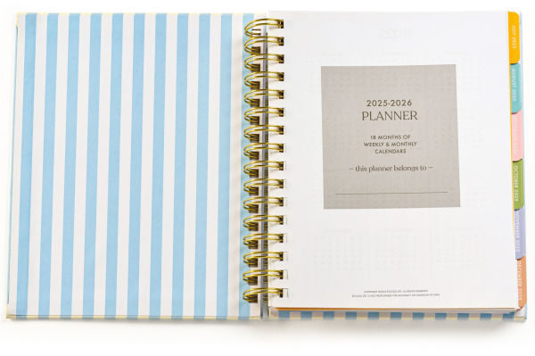 2025-2026 Fun Spiral Die-Cut Cherries 18-Month Planner